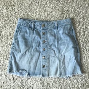 AE Light wash denim skirt